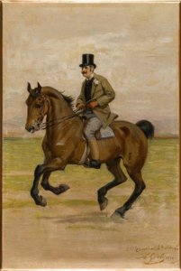 Vittorio Matteo Corcos a cavalo de Luigi Gioli