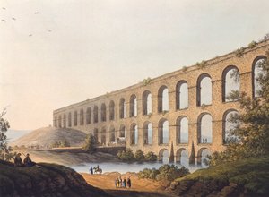 Aqueduto perto de Belgrado por Luigi Mayer de Luigi Mayer