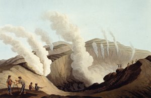 Cratera na Ilha de Vulcano de Luigi Mayer