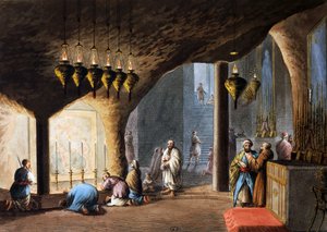 Gruta da Natividade, Jerusalém de Luigi Mayer