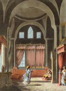 Interior de um harém no Cairo de Luigi Mayer
