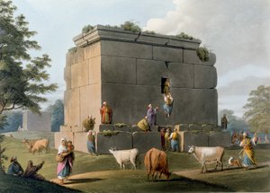 Monumento entre Trípoli e Tortosa, gravado por William Watts (1752-1851), 1806 de Luigi Mayer