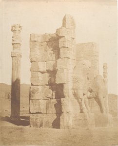 Porta di entrada para as ruínas de Persépolis, 1858. de Luigi Pesce