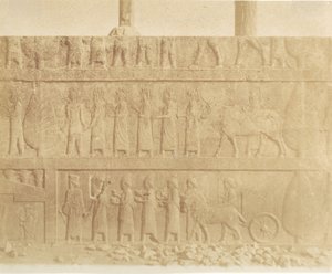 Procissão na fachada da grande escadaria, 1858. de Luigi Pesce