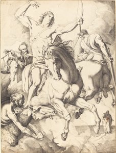 Eu vi que o cordeiro tinha aberto... (Os Quatro Cavaleiros do Apocalipse) de Luigi Sabatelli I