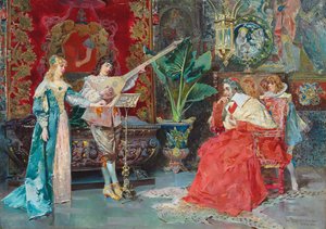 Um Interlúdio Musical, 1881 de Luis Alvarez Catalá