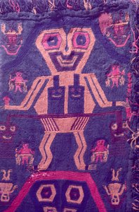 Têxteis, Cultura de Paracas, Peru, 2015.