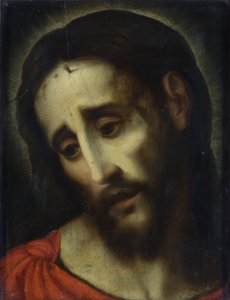 "Cristo como o homem das dores", 1519-1586 de Luis de Morales