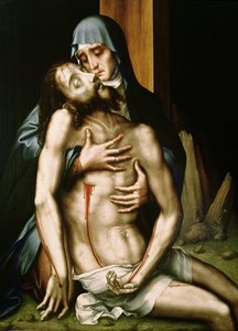 Pieta (óleo sobre painel)