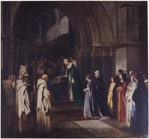 A Rainha Isabel, a Católica, no Mosteiro Cartuxo de Miraflores de Luis Alvarez Catalá