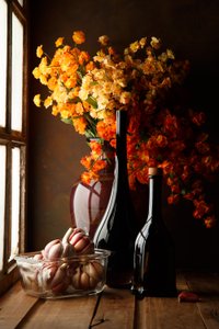 Alho rústico e flores