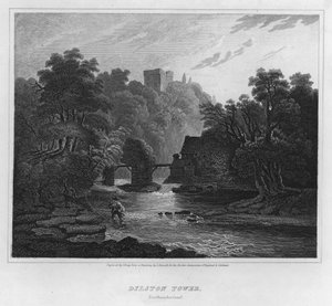 Torre Dilston, Northumberland (gravura) de Luke (after) Clennell