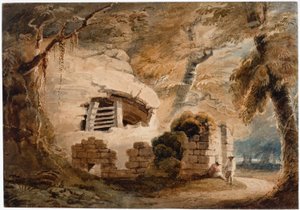 Eremitério de Warkworth (bodycolour) de Luke Clennell