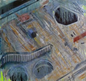 Metastrutura V, 2015 (óleo sobre tela)