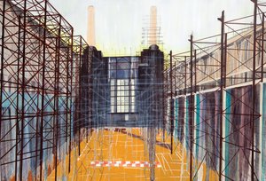 Trabalho em curso II, 2014 (óleo e acrílico sobre tela)