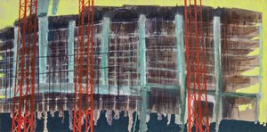 Trabalho em curso I, 2014 (óleo e acrílico sobre tela)