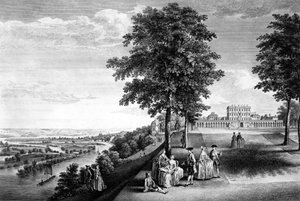 Uma vista de Cliveden em Buckinghamshire, a sede do Direito Honorável ao Conde de Inchiquin, 1759