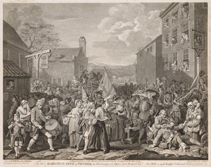 Março a Finchley no ano de 1746, depois de Hogarth, 1750.