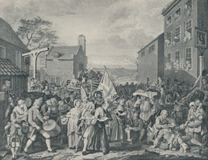 A marcha dos guardas em direção à Escócia, 1745, 1920