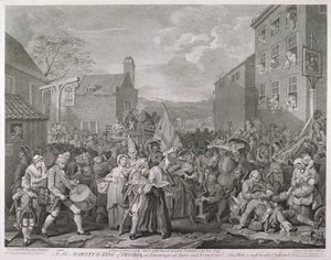 "A Marcha para Finchley", 1761.                                          