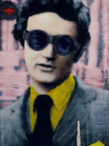 Nathan, c.2012 (tinta acrílica sobre papel) de Luke Waller