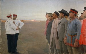 O recrutamento, 1904 de Lukjan Vasilievich Popov