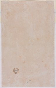Verso do plano arquitetônico, meados dos anos 1500.