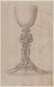 Projeto para um cálice reto, meados dos anos 1500.