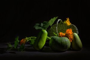 Natureza-morta vibrante da colheita de Lydia Jacobs