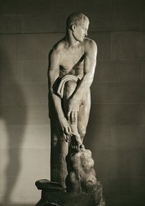 Hermes amarra a sua sandália ... de Lysippos (after)