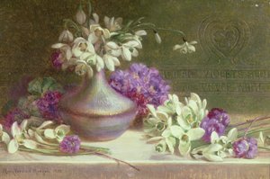 Gotas de neve e violetas de M.V. Morgan