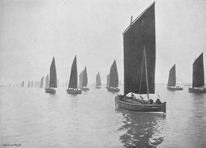 Barcos de arenque fora do Tyne, c1896