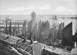 Pouca luz, North Shields, c1896
