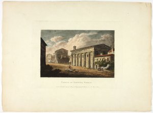 Templo da Fortuna Virilis, placa trinta e quatro das Ruínas de Roma