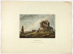 Templo da Esperança, placa vinte e quatro das Ruínas de Roma