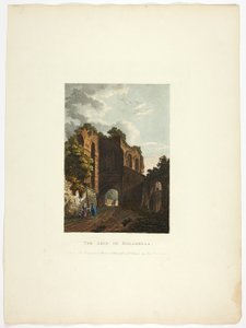 O Arco de Dolabella, placa trinta e cinco das Ruínas de Roma de M. Dubourg