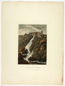A Cascatela e as Cavalariças de Mecenas, placa trinta e três das Ruínas de Roma de M. Dubourg