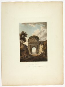 Arco de Tito, placa dez das Ruínas de Roma de M. Dubourg