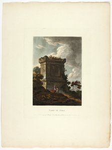 Túmulo de Nero, placa 7 das Ruínas de Roma de M. Dubourg