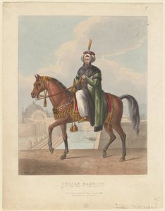 Retrato de Mahmud II 1785-1839, Sultão do Império Otomano, 1829 de M. Gauci
