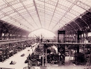 O Salão das Máquinas na Exposição de Paris, de L&39;album de l&39;exposition, 1889 de M. Glucq