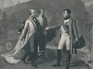 Encontro de Napoleão e Francisco I após Austerlitz, 1805, 1896