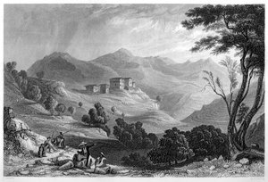 A vila de Naree, Índia, c1860.