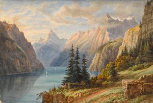Vista do Rutli (aguarela) de M. Nicolas Karth