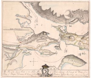 Um Plano de Rhode Island por Seix (manuscrito) de M. Seix