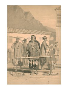 Peixeiros em Hong Kong, século XIX.