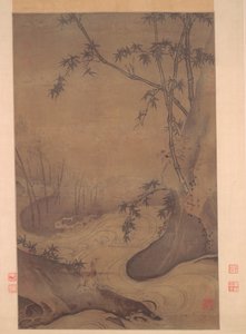 Bambu e patos por um córrego apressado, 1127-1279.