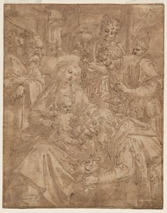 Adoração dos Magos de Maarten de Vos
