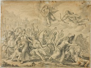 Morte dos filhos de Niobe de Maarten de Vos
