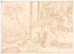 Um anjo aparece a Filipe de Maarten van Heemskerck